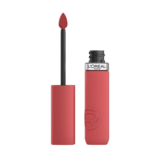 L'Oreal Paris Infallible Matte Resistance Shopping Spree 230 swatch showing bold color