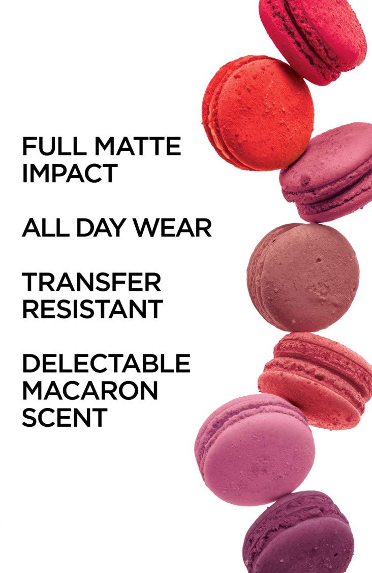 L'Oreal Paris Les Macarons packaging tube sits neatly for travel use.