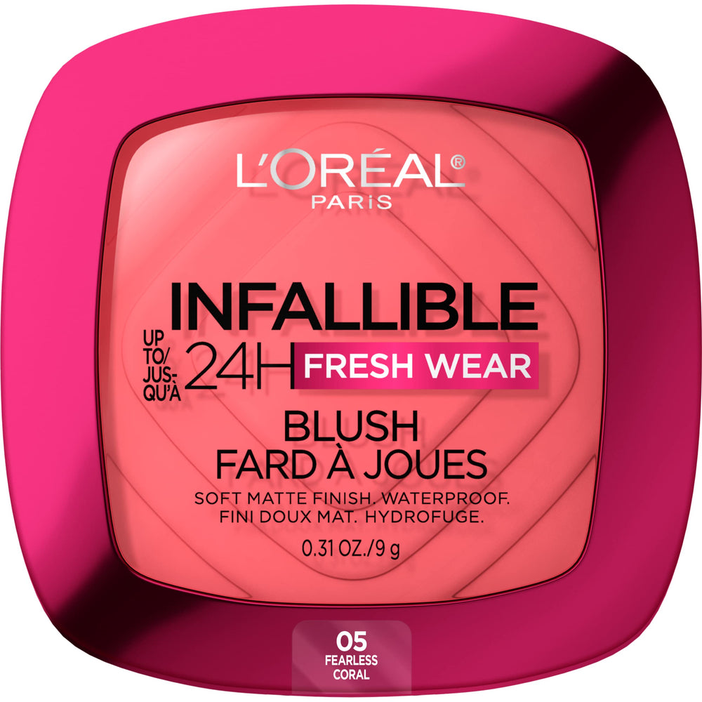 L’Oréal Paris Infallible Soft Matte Blush compact reveals a velvety finish ideal for all-day wear.