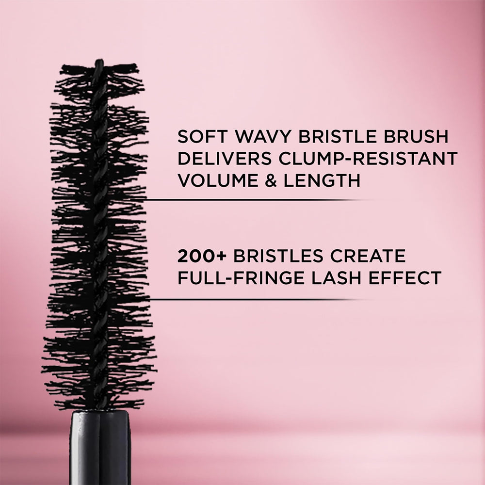 L'Oreal Paris Lash Paradise packaging highlights Latte Brown shade option.