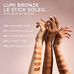 L'Oreal Paris Lumi Bronze Le Stick Soleil easy swipe-and-blend action.