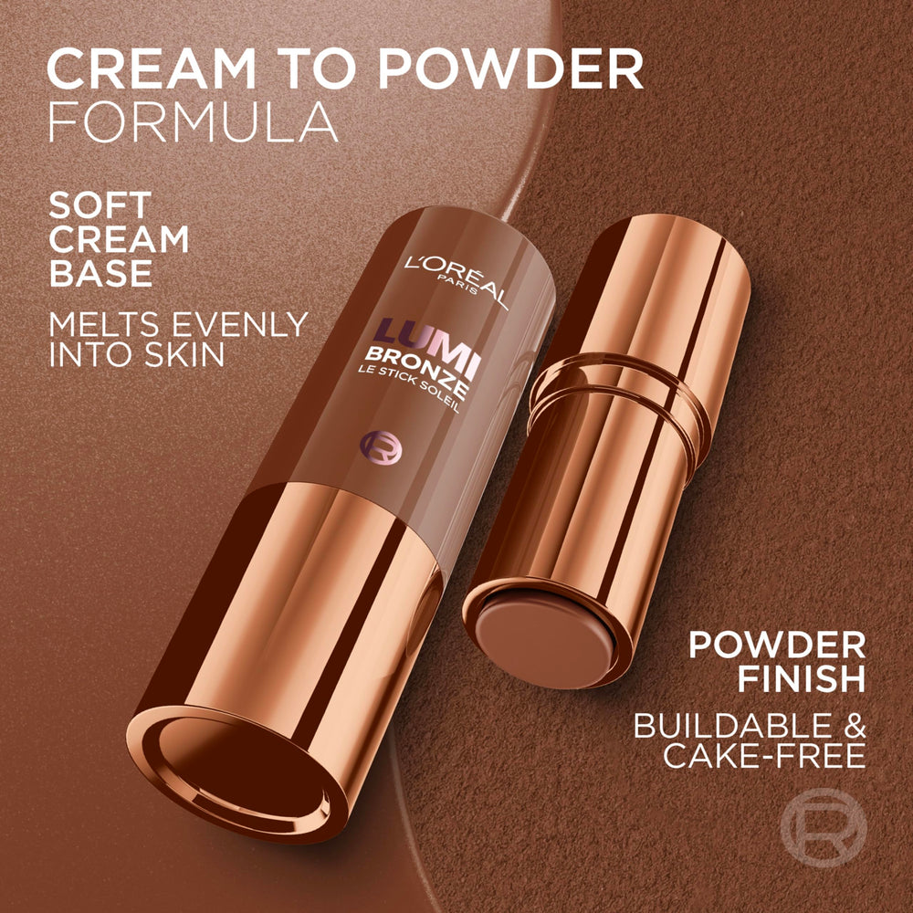 L'Oreal Paris Lumi Bronze Le Stick Soleil available in five sun-kissed shades.