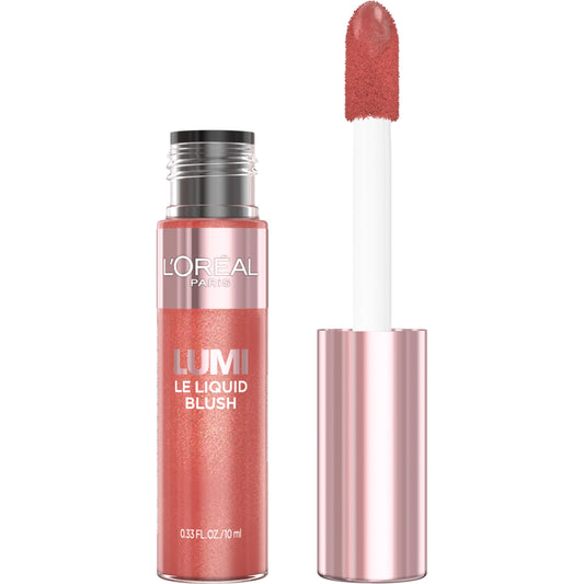 L'Oreal Paris Lumi Le Liquid Blush bright pink for radiant, lightweight color.
