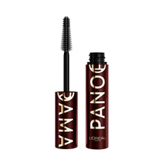 L'Oreal Paris Panorama Mascara burgundy bottle showing rich shade for vibrant lashes.