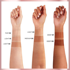 L'Oreal Paris Skin Paradise application routine shows quick even blending