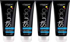 L'Oreal Paris Studio Line Clear Minded Clean Gel shows sculpted definition for brushable, long-lasting style.