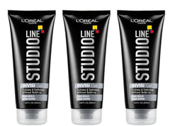 L'Oreal Paris Studio Line Invisi Gel bottle close-up showing premium styling hold