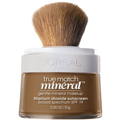 L'Oreal Paris True Match Mineral Foundation Soft Sable jar provides lightweight, sensitive-skin friendly coverage.