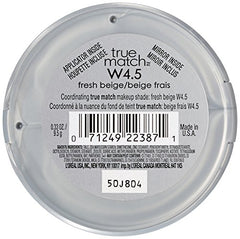 L'Oreal Paris True Match Powder swatch shows seamless color match on skin.