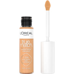 L'Oreal Paris True Match Radiant Serum Concealer bottle closeup with brightening coverage.