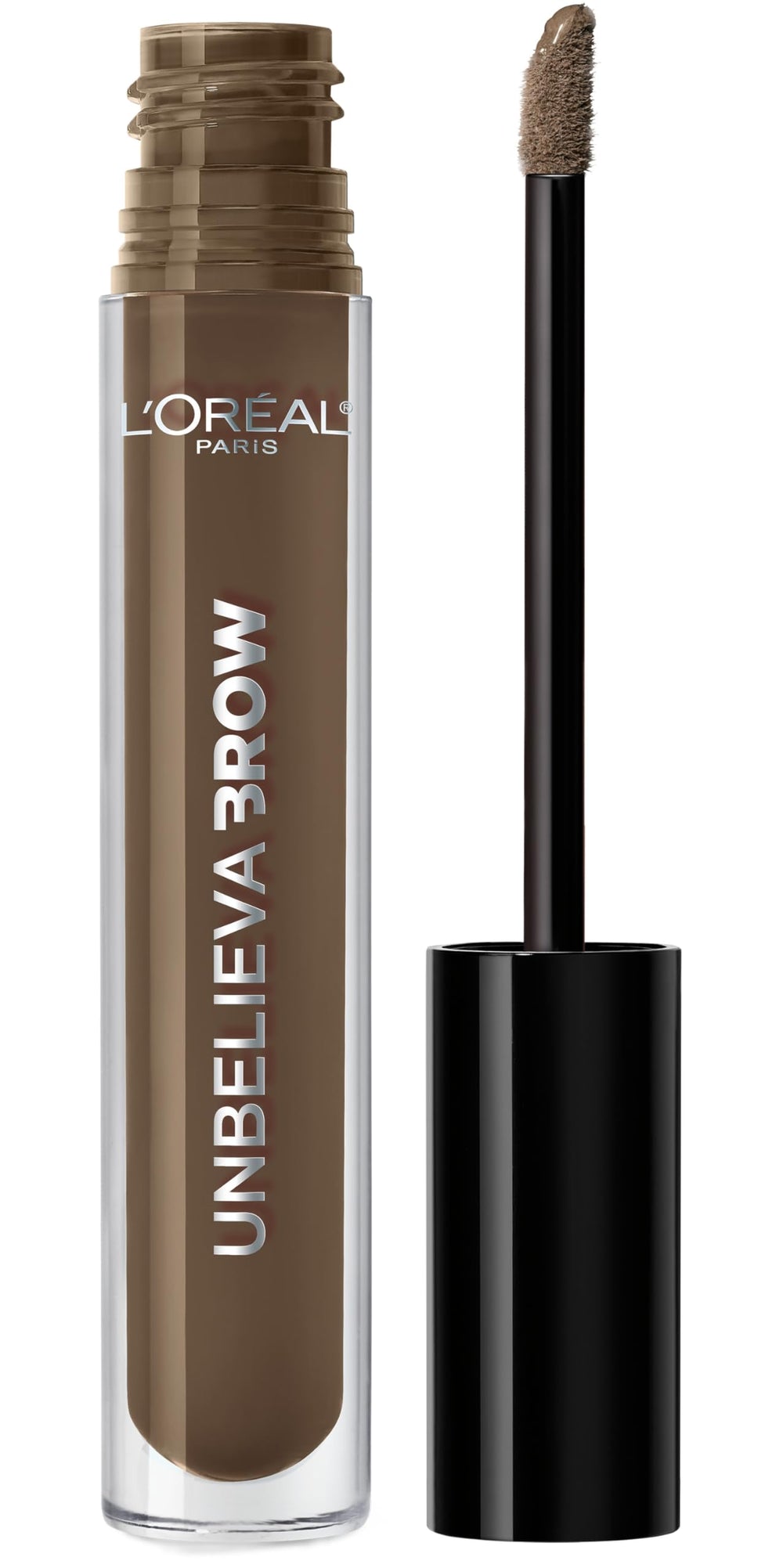 L'Oreal Paris Unbelieva-Brow brow gel with precise brush in Brunette for all-day color.