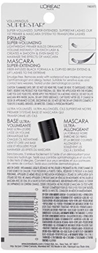 L’Oréal Paris Voluminous Superstar Lashes appear dramatically extended and voluminous.
