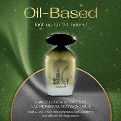 Night De Paris London oil-based perfume for unisex wear all day.
