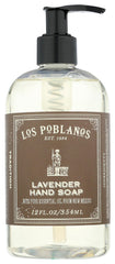 Los Poblanos Lavender Hand Soap bottle with calming lavender aroma