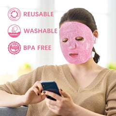LotFancy Face Ice Pack washable view emphasizing reusable design