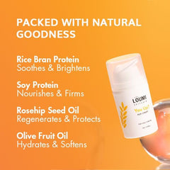 LOUMI Glow Pack packaging visual showcasing natural and vegan formula
