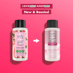 Love Beauty And Planet Murumuru Butter & Rose bottle cap closeup showing vegan formula