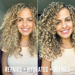 Love Ur Curls 3-step system packaging highlights a simple routine