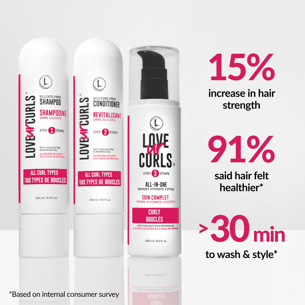 Love Ur Curls all-in-one styler tube for defined, touchable curls