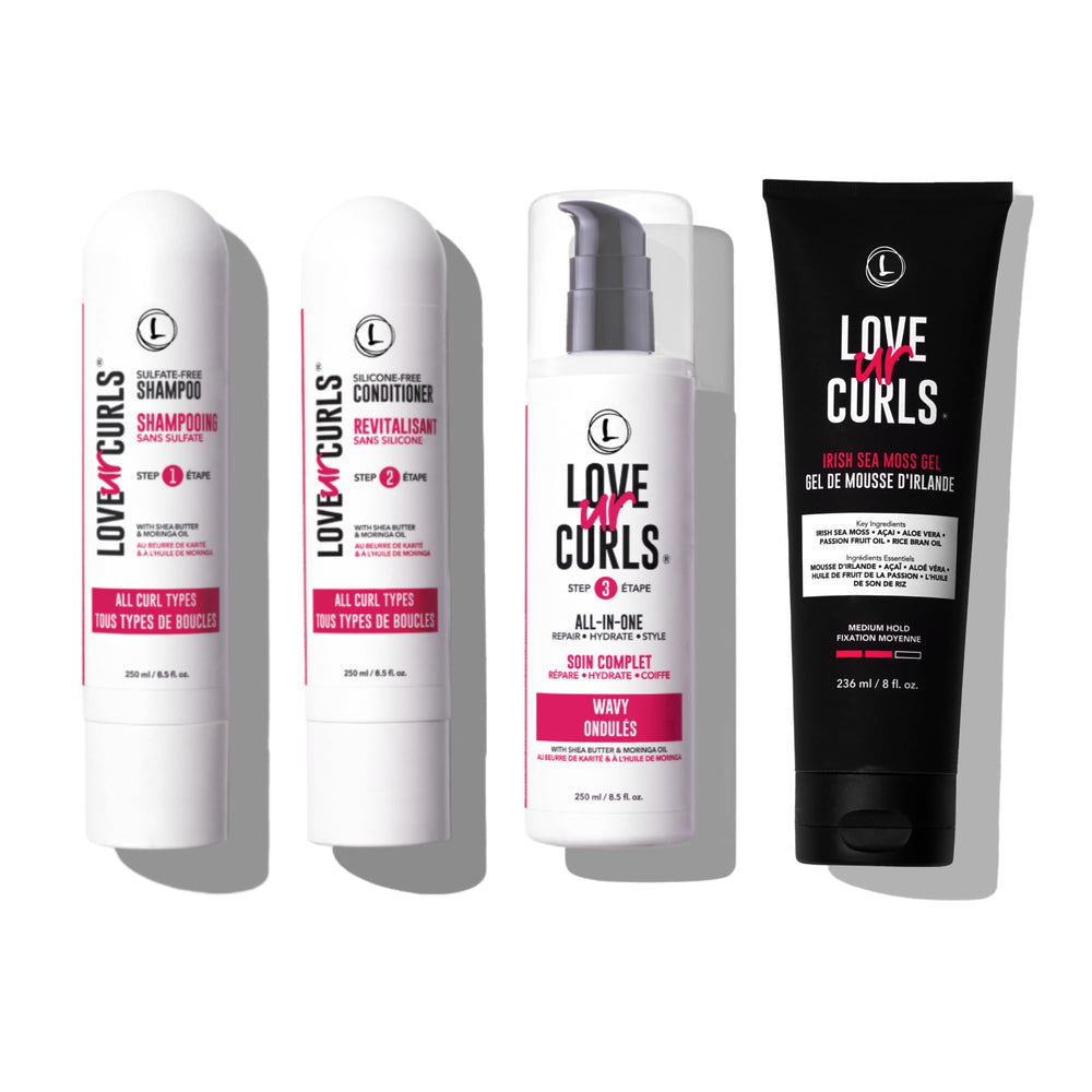 Love Ur Curls Gentle Shampoo bottle for mild cleansing that respects curl texture