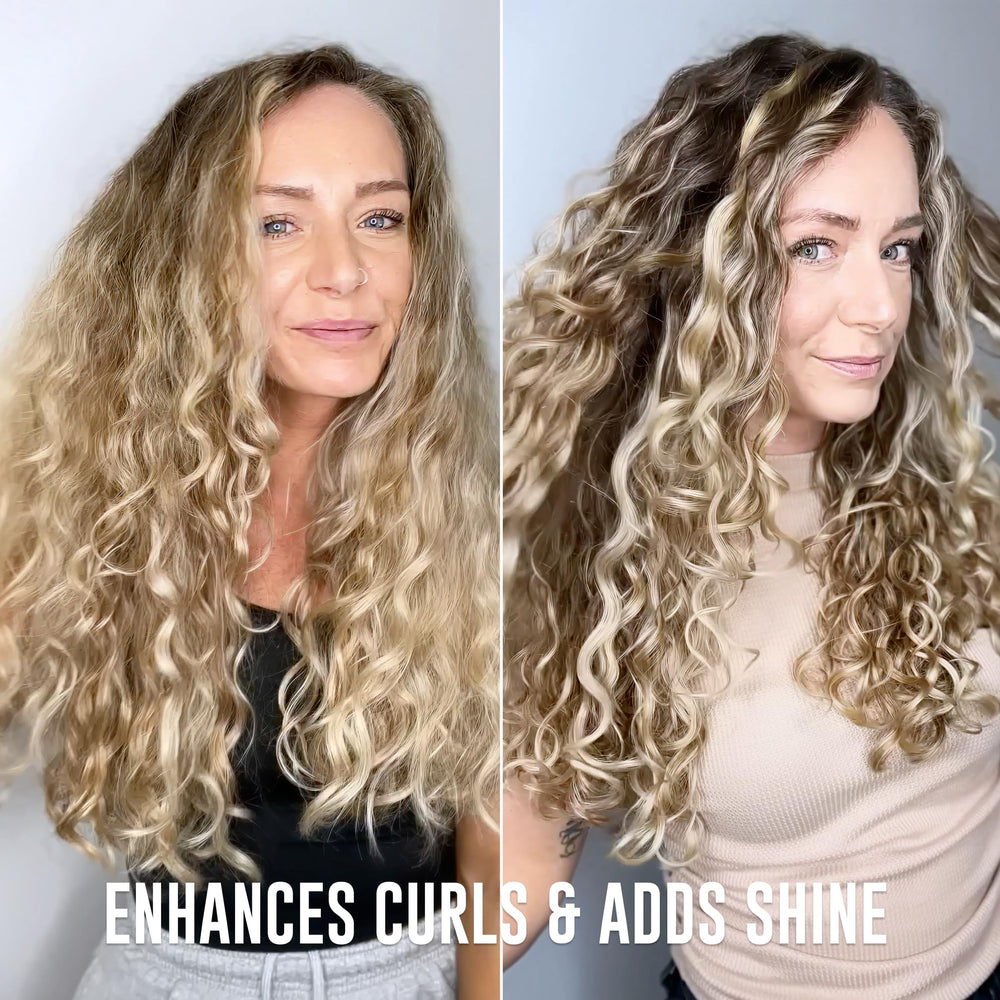 Love Ur Curls Irish Sea Moss Hair Gel texture swatch shows medium hold and definition.