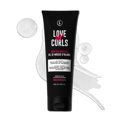 Love Ur Curls Irish Sea Moss Hair Gel bottle front shows vegan, cruelty-free styling.