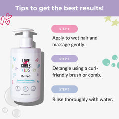 Love Ur Curls Kids dermatologist-tested vegan cruelty-free care.