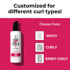 Ingredient panel highlights shea butter and moringa for nourished curls