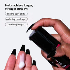 Love Ur Curls Split End Mender cream swirl showcases rich hydration