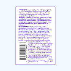 Love Wellness Bye Bye Bloat Oil depuffing effect on swollen areas.