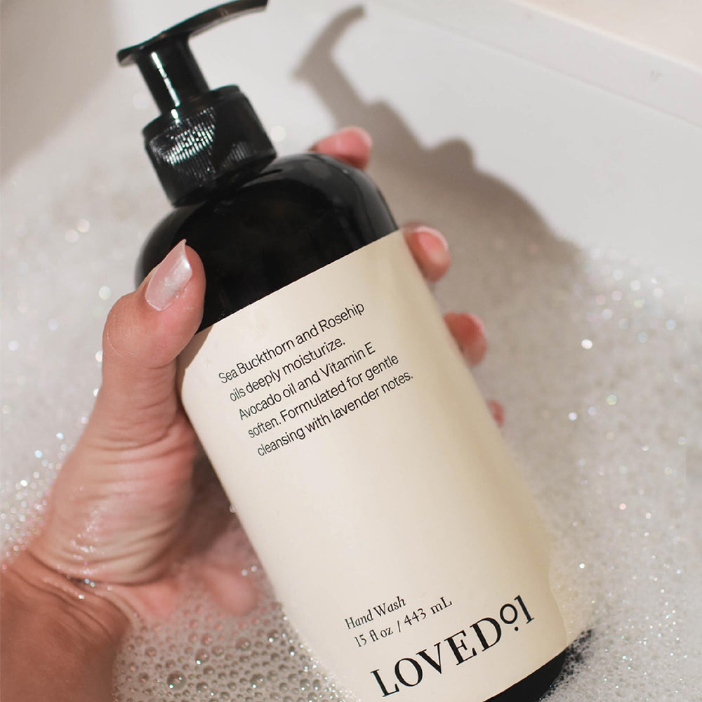 Loved01 hand wash aloe vera leaf calming skin during washing