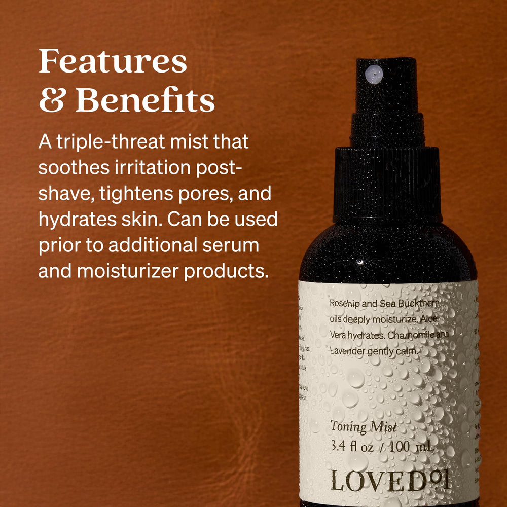 Loved01 Witch Hazel Aloe Vera Mist soothes and lightly tightens pores.