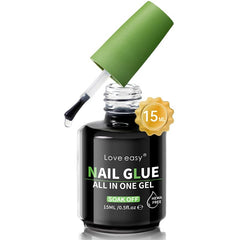 Love Easy HEMA-FREE Nail Glue bottle for clean, chemical-safe bonding.