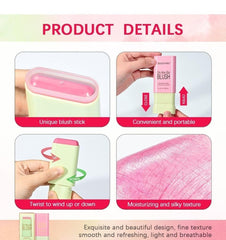 Lovelycat travel-friendly blush-stick ideal for on-the-go touch-ups.