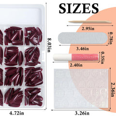 LoveOurHome twelve sizes almond tips fit diverse nails.