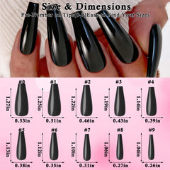 LoveOurHome 24-color glossy coffin nails collection for versatile, salon-style looks at home.