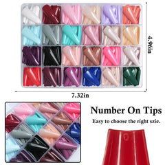 LoveOurHome ballerina full-cover coffin nails show elegant shape and easy wear.