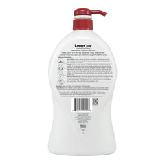 Lover's Care paraben-free label signals gentle formula for sensitive skin.