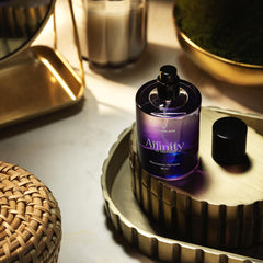 LOVERY Affinity at Midnight lifestyle shot, ideal for nighttime outings and confident vibes.