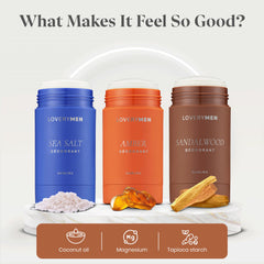 Lovery no baking soda label highlights a gentle formula.