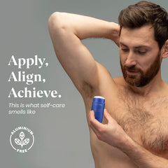 Lovery sea salt scent deodorant 4-pack display for long-lasting odor protection.
