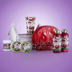 LOVERY Exotic Pomegranate Shower Gel Bottle highlights luxurious fragrance for refreshing showers