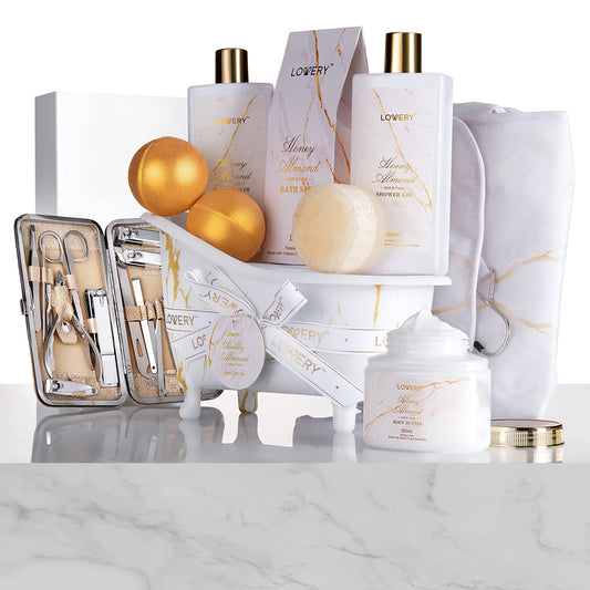LOVERY honey almond bath bombs for spa-like relaxation during bath time