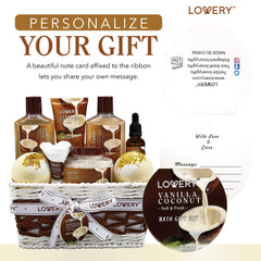 LOVERY vanilla coconut luxury bath towel – plush towel adds a pampering touch.