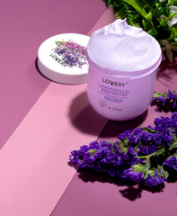 LOVERY ingredients: vitamin E, shea butter, jojoba oils for nourishment