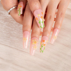Acrylic-strength nails stand up to daily tasks while maintaining shine.