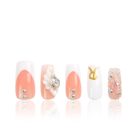 LOVFUL press-on nails Only You French Tip package view for at-home manicure option