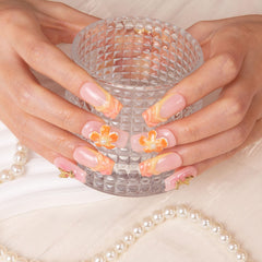 LOVFUL press-on nails square 1.0in front view ready for quick glam application.