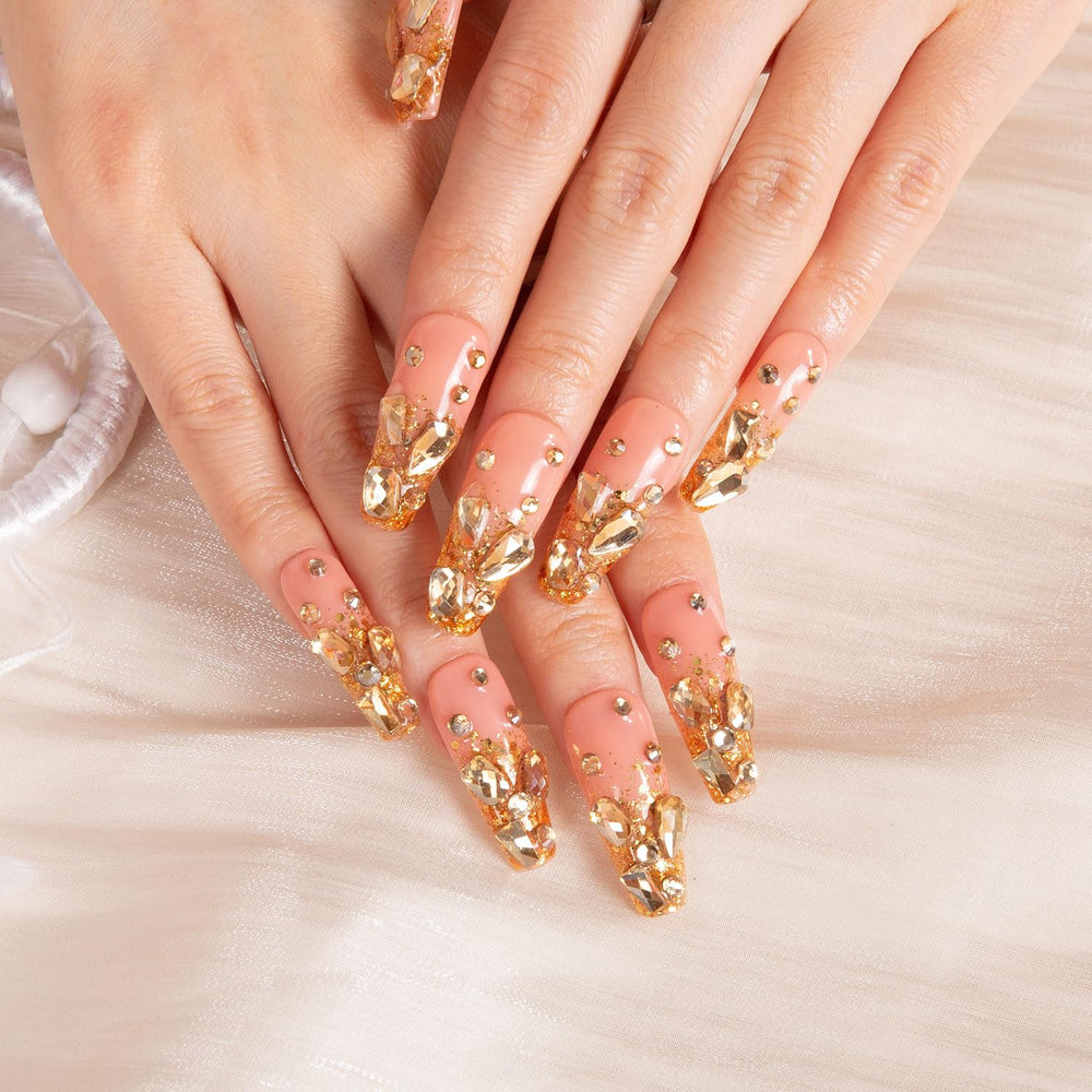 LOVFUL Stardust nails wedding-ready shimmer enhances formal looks