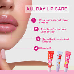 Lovisia Kirby tea-leaf aroma gloss offers a refreshing scent during application.